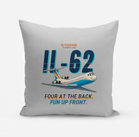 Thumbnail for Ilyushin Il-62M - Cartoon - Pillow - Light Gray