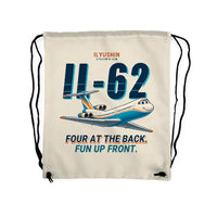Thumbnail for Ilyushin Il-62M - Drawstring Bag - Cartoon - Beige