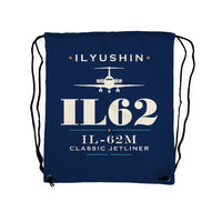 Thumbnail for Ilyushin Il-62M - Drawstring Bag - Heritage - Dark Blue