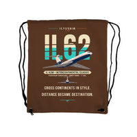 Thumbnail for Ilyushin Il-62M - Drawstring Bag - Original - Brown