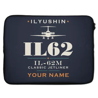 Thumbnail for Ilyushin Il-62M - Heritage + Name - Laptop Sleeve