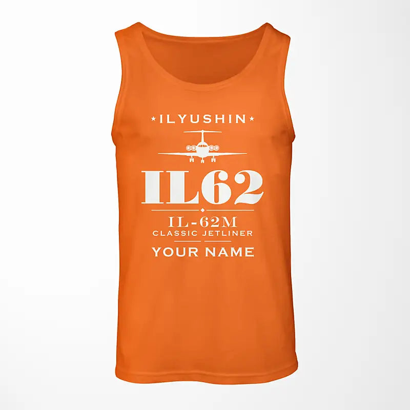 Ilyushin Il-62M - Heritage + Name - Tank Top - Orange