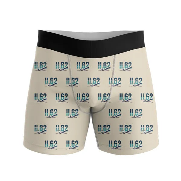 Ilyushin Il-62M - Men Boxers - Original Pattern - Beige