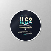Thumbnail for Ilyushin Il-62M - Original - Circle Sticker - Close-up