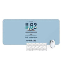 Thumbnail for Ilyushin Il-62M - Original + Name - Desk Mat - Light Blue