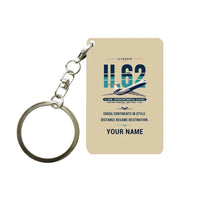 Thumbnail for Ilyushin Il-62M - Original + Name - Key Chain - Beige