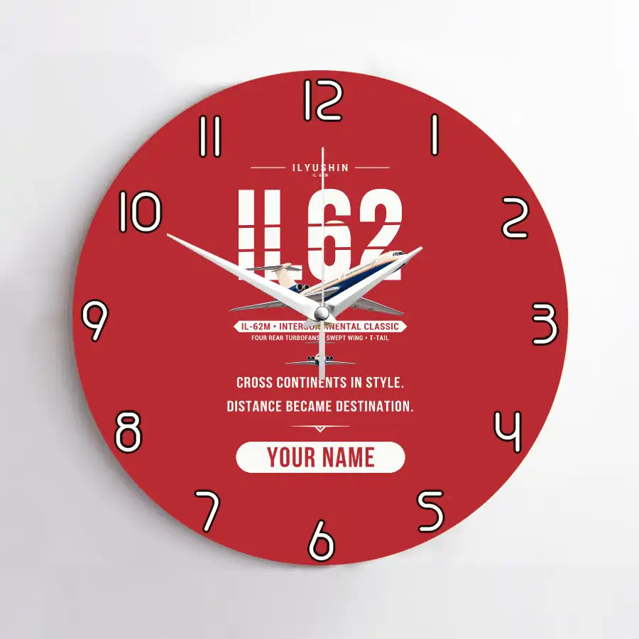 Ilyushin Il-62M - Original + Name - No Frame - Red