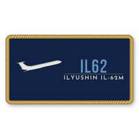 Thumbnail for Ilyushin Il-62M Patches - Rectangle - Navy Sky