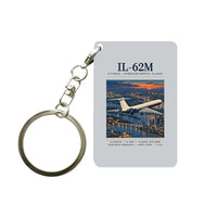 Thumbnail for Ilyushin Il-62M - Poster - Key Chain - Light Gray