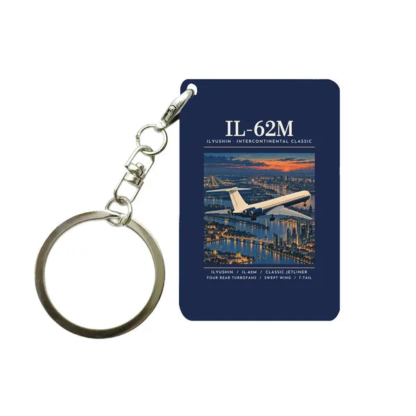 Ilyushin Il-62M - Poster - Key Chain - Navy Blue