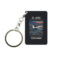 Thumbnail for Ilyushin Il-62M - Poster + Name - Key Chain - Black
