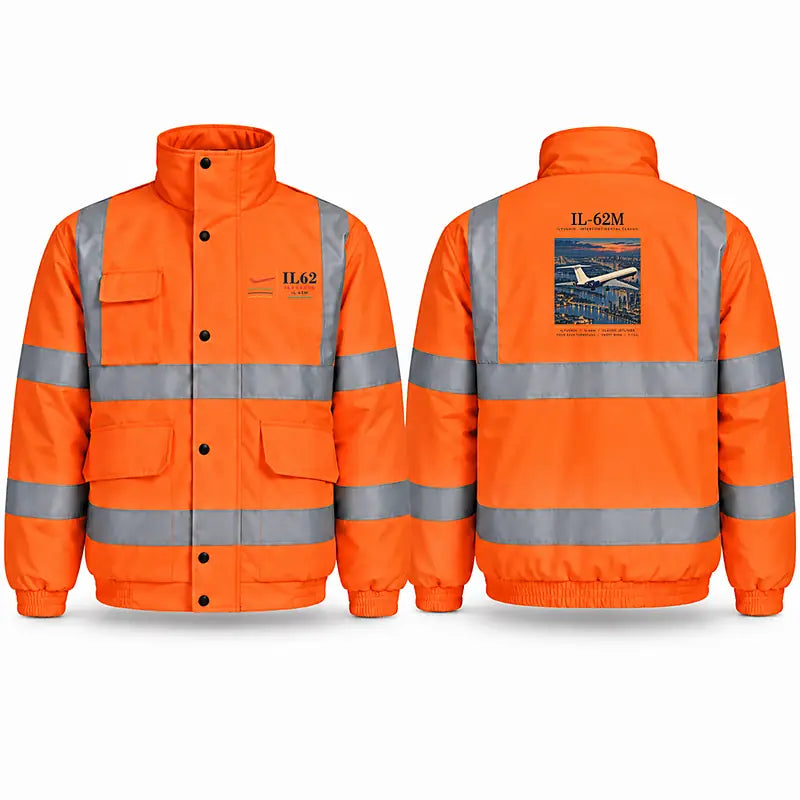 Ilyushin Il-62M Reflective Winter Jackets - Poster - Orange
