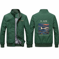Thumbnail for Ilyushin Il-62M Stylish Jackets - Stand Collar - Poster - Green