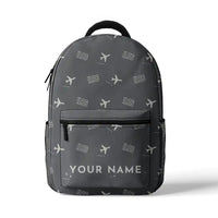 Thumbnail for Ilyushin Il-86 - 3D Backpack - 3D Pattern + Name - Gray