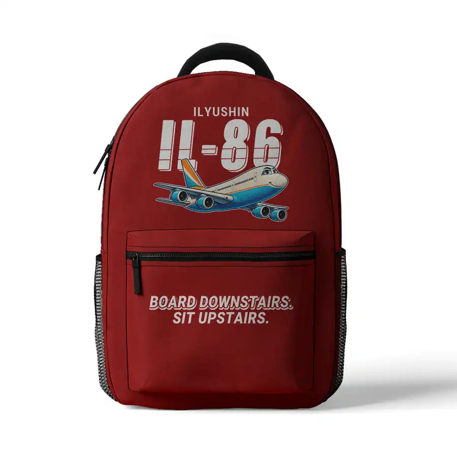 Ilyushin Il-86 - 3D Backpack - Cartoon - Red