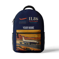 Thumbnail for Ilyushin Il-86 - 3D Backpack - Dark Blue + Name