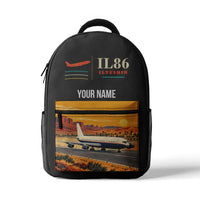 Thumbnail for Ilyushin Il-86 - 3D Backpack - Gray + Name
