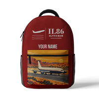 Thumbnail for Ilyushin Il-86 - 3D Backpack - Red + Name