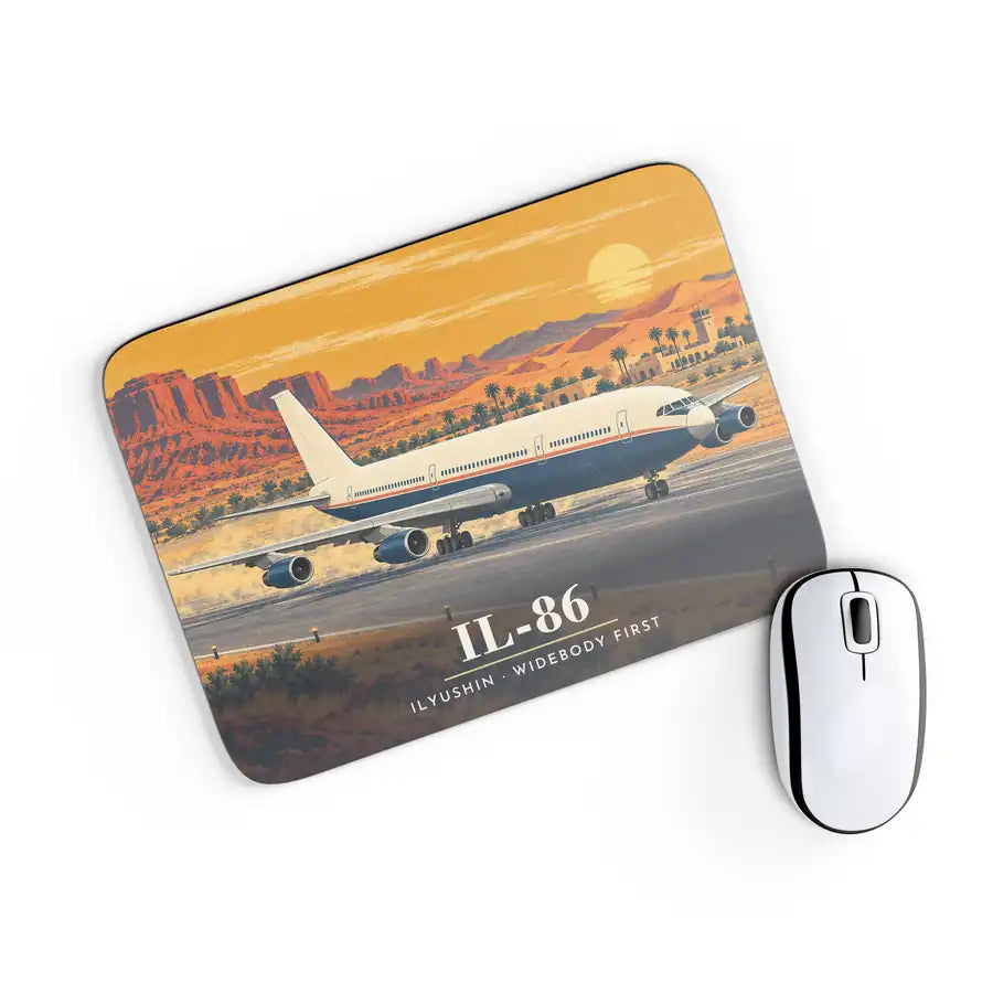 Ilyushin Il-86 - 3D - Mouse Pad - Full Print