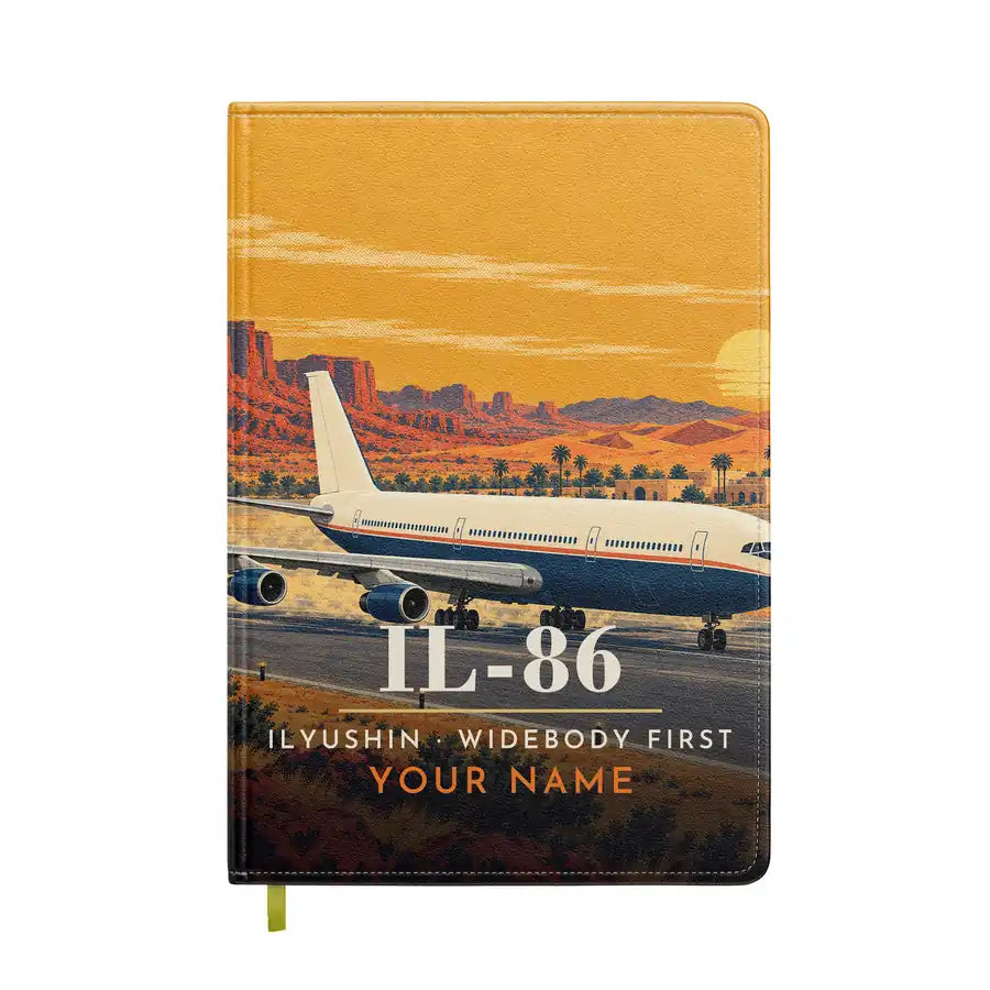 Ilyushin Il-86 - 3D + Name - Notebook - Full Print