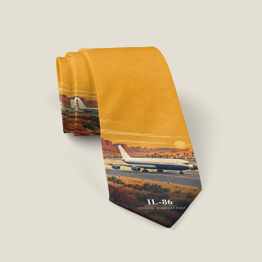 Ilyushin Il-86 - 3D - Tie - Full Print