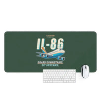 Thumbnail for Ilyushin Il-86 - Cartoon - Desk Mat - Dark Green