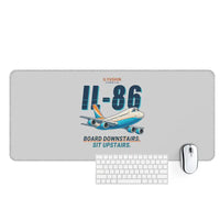 Thumbnail for Ilyushin Il-86 - Cartoon - Desk Mat - Light Gray