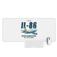 Thumbnail for Ilyushin Il-86 - Cartoon - Desk Mat - White