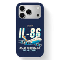 Thumbnail for Ilyushin Il-86 - Cartoon - MagSafe iPhone 17 Pro - Navy Blue