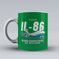 Thumbnail for Ilyushin Il-86 - Cartoon - Mug - Green