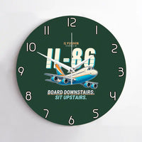 Thumbnail for Ilyushin Il-86 - Cartoon - No Frame - Dark Green
