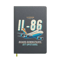 Thumbnail for Ilyushin Il-86 - Cartoon - Notebook - Gray
