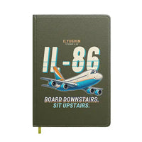 Thumbnail for Ilyushin Il-86 - Cartoon - Notebook - Green Army