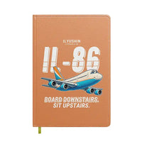 Thumbnail for Ilyushin Il-86 - Cartoon - Notebook - Orange