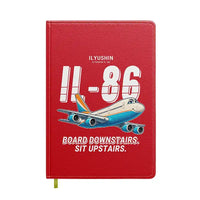 Thumbnail for Ilyushin Il-86 - Cartoon - Notebook - Red