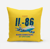 Thumbnail for Ilyushin Il-86 - Cartoon - Pillow - Yellow