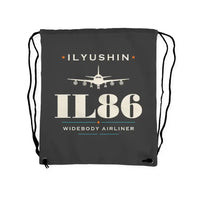 Thumbnail for Ilyushin Il-86 - Drawstring Bag - Heritage - Gray