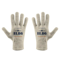 Thumbnail for Ilyushin Il-86 - Gloves - Full - Heritage + Name - Beige