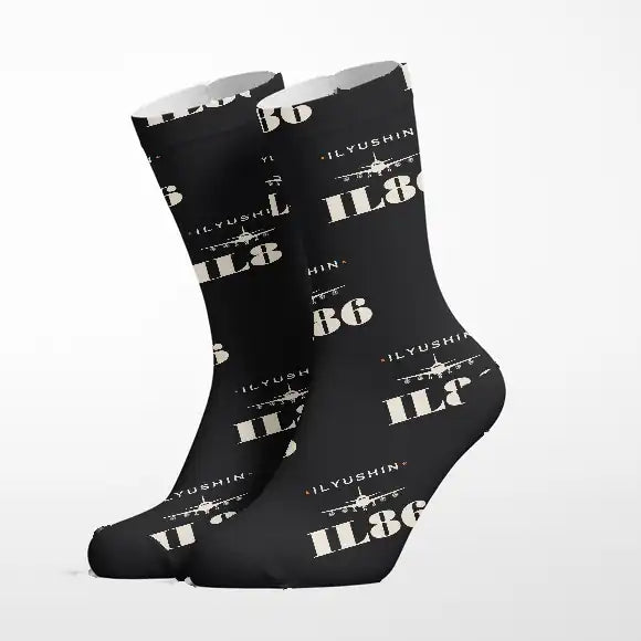 Ilyushin Il-86 - Heritage - Socks - Black