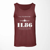 Thumbnail for Ilyushin Il-86 - Heritage - Tank Top - Dark Red