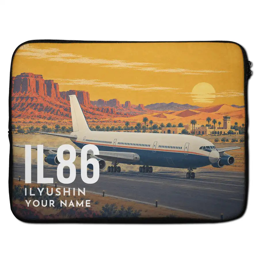 Ilyushin Il-86 - Laptop Sleeve + Name