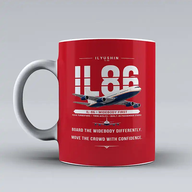 Ilyushin Il-86 - Original - Mug - Red