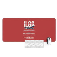 Thumbnail for Ilyushin Il-86 - Original + Name - Desk Mat - Red