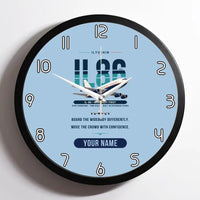 Thumbnail for Ilyushin Il-86 - Original + Name - Framed - Light Blue