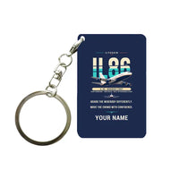 Thumbnail for Ilyushin Il-86 - Original + Name - Key Chain - Navy Blue