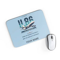 Thumbnail for Ilyushin Il-86 - Original + Name - Mouse Pad - Light Blue