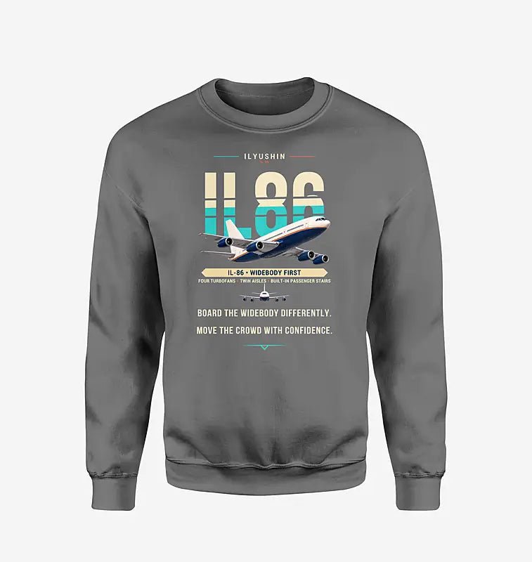 Ilyushin Il-86 - Original - Sweatshirt - Gray