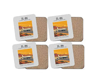 Thumbnail for Ilyushin Il-86 - Poster - Coaster Set - Light Gray
