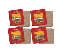 Thumbnail for Ilyushin Il-86 - Poster - Coaster Set - Red