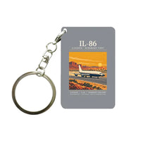 Thumbnail for Ilyushin Il-86 - Poster - Key Chain - Gray